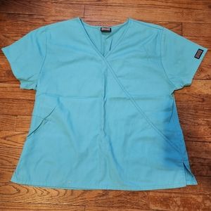 Cherokee Light Blue scrub top